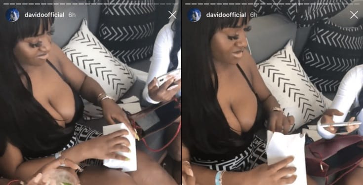 Davido’s girlfriend Chioma’s huge boobs sparks pregnancy speculations
