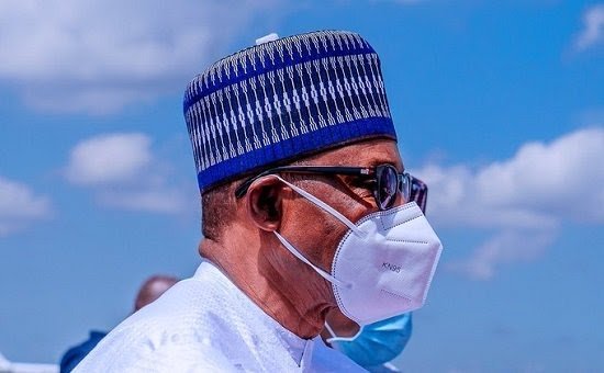 Buhari wears face mask