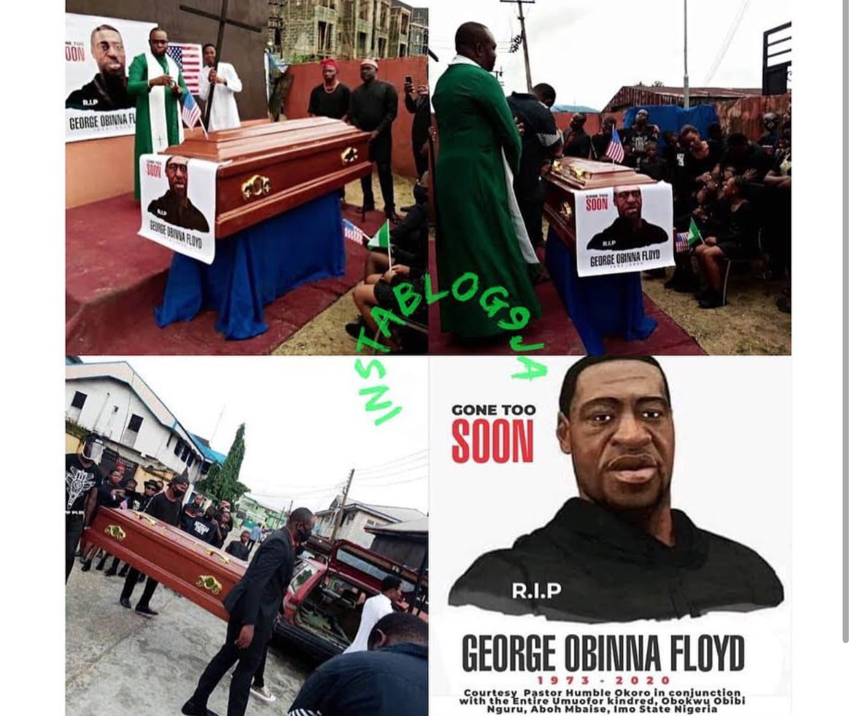 Pastor reburies George Floyd