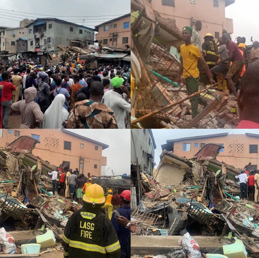 Building collapses in Lagos