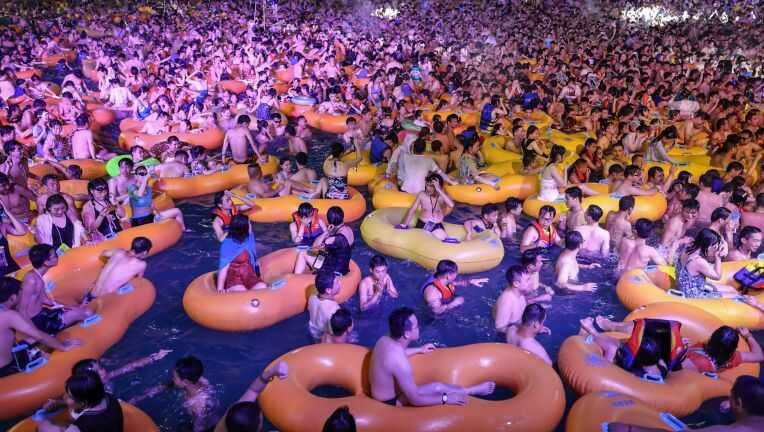 Wuhan pool party