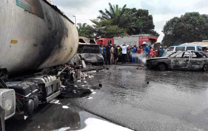 Petrol tanker explosion in Imo