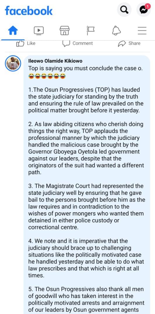 Aregbesola's Aide Mocks Governor Oyetola