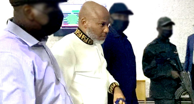 JUST IN: I won’t beg for my freedom, says Nnamdi Kanu