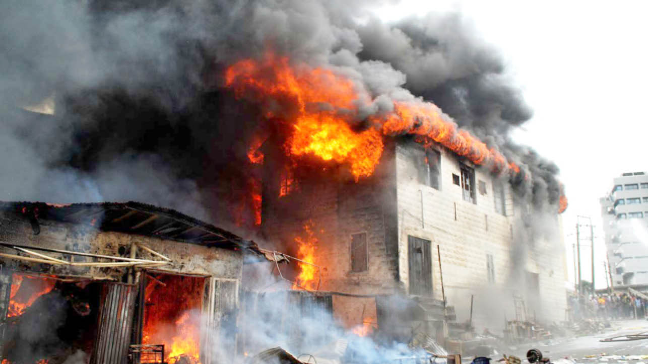 Fire Guts Major Manufacturing Firm In Lagos [PHOTOS/VIDEO]