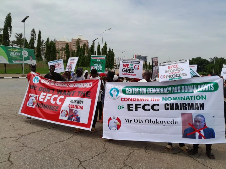 Protest Rocks Abuja Over Appointment Of EFCC Chairman