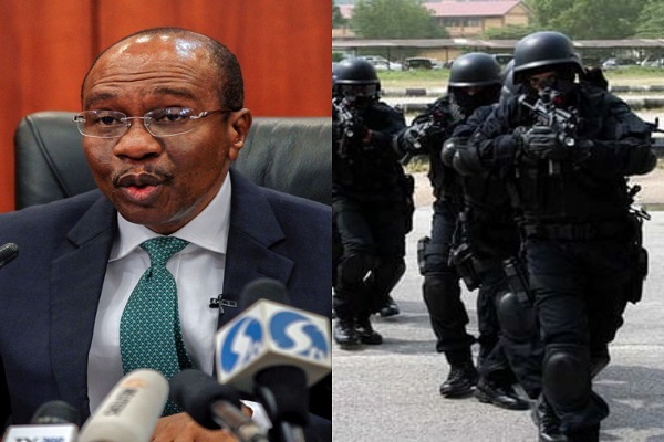 BREAKING: Drama As Operatives Grab Emefiele Immediately After DSS Freed Him