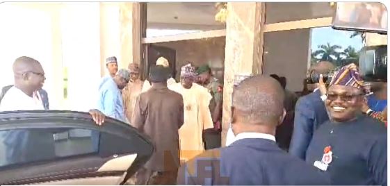 BREAKING: Jonathan Arrives Aso Rock To See Tinubu After Supreme Court Judgment