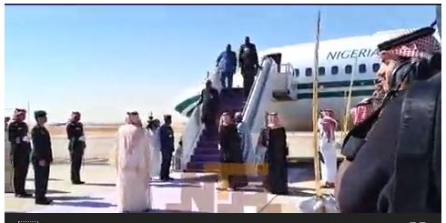 Moment Tinubu Touched Down In Saudi Arabia As Top Officials Watch (VIDEO)