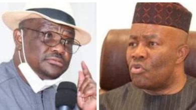 JUST IN: Akpabio Tells Wike What To Do To Top LP Senator Who Tackled Him