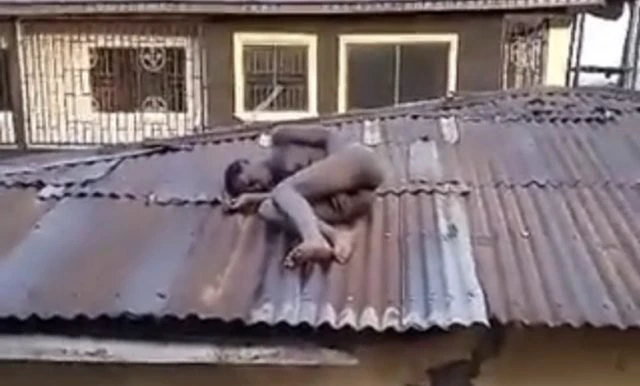 Confusion As Residents Find “Witch” Sleeping On A Roof In Benin