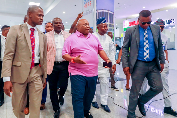 JUST IN: Gov Adeleke Storms Back To Nigeria As Sick Rumour Spreads, Opens Up