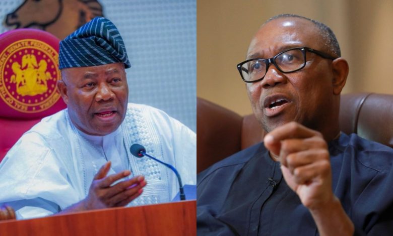 JUST IN: Peter Obi Blasts Akpabio Over What He Told Tinubu About Rigging Election