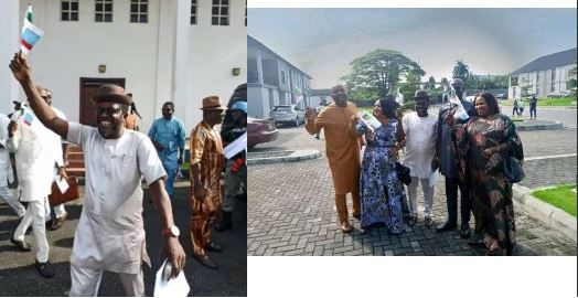 How Wike-Backed Lawmakers Celebrated Defection To APC (PHOTOS)
