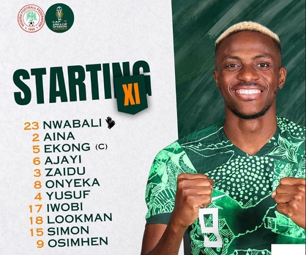 AFCON 2023: Nwabali starts – Super Eagles lineup unchanged for Angola duel