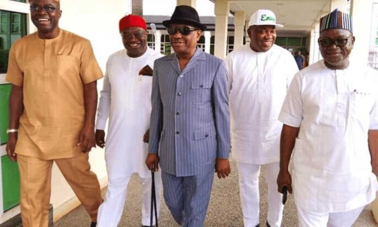 Dramatic Scene As G-5 Govs Celebrate With Wike After His Camp's Victory At PDP NEC (VIDEO)