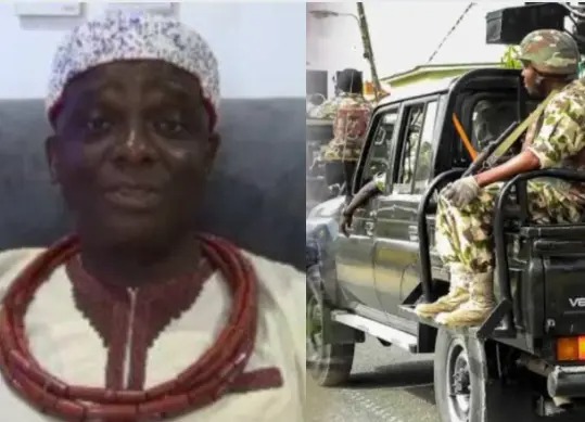 BREAKING: Military Releases King Of Ewu Kingdom Declared Wanted After The Killing Of 17 Soldiers In Okuama (PHOTOS)