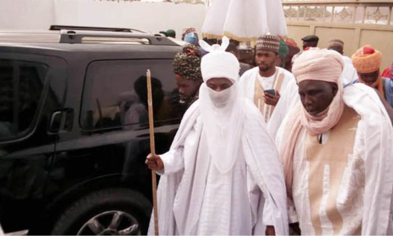  Sanusi Arrives Kano Govt House To Receive Appointment Letter, Resume As Sole Emir Of Kano