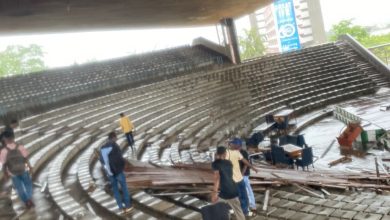 JUST IN: Rainstorm Destroys OAU Amphitheatre During Lecture, Four Students Affected (PHOTOS)