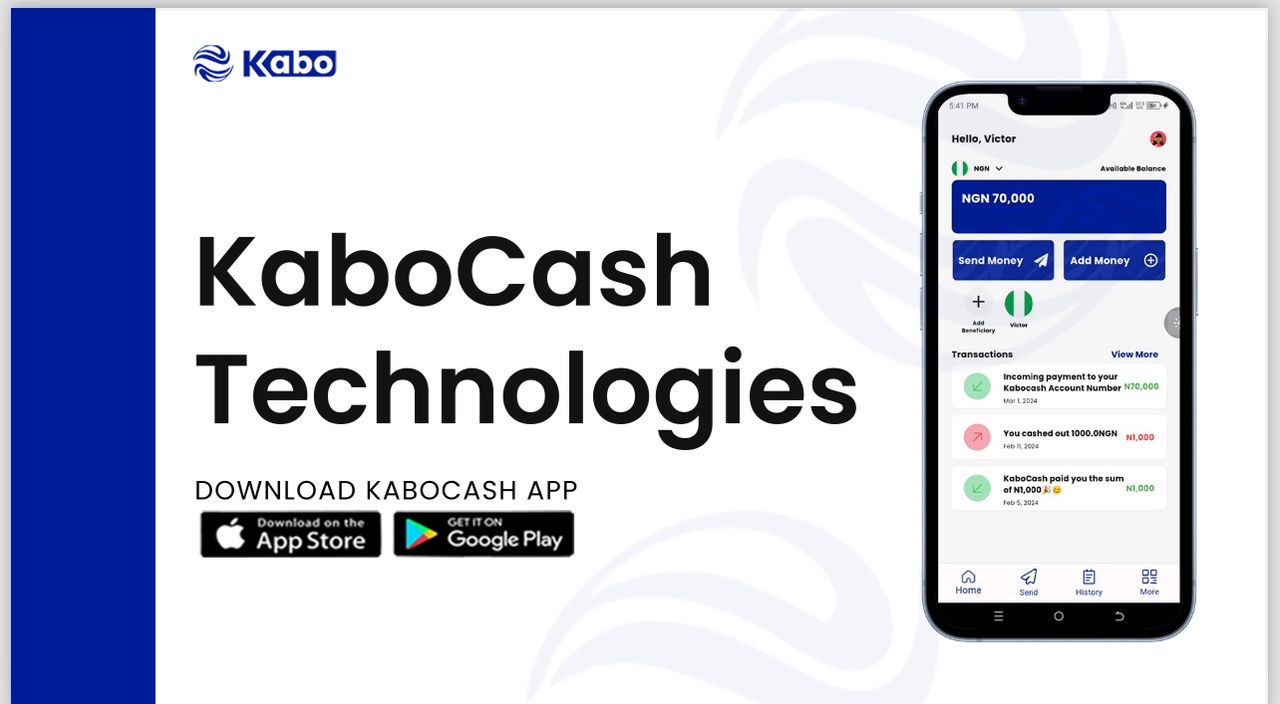 KABOCASH TECHNOLOGIES LIMITED is seeking for an Investment to scale its Remittances for money transfer operations in African countries on its first series